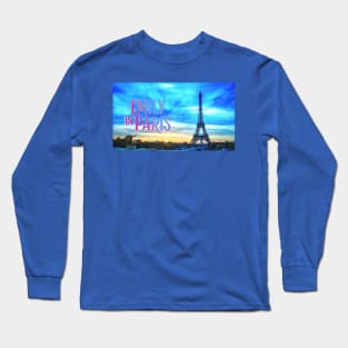 Eiffel Tower: Emily in Paris Title Card [Season 3] Long Sleeve T-Shirt